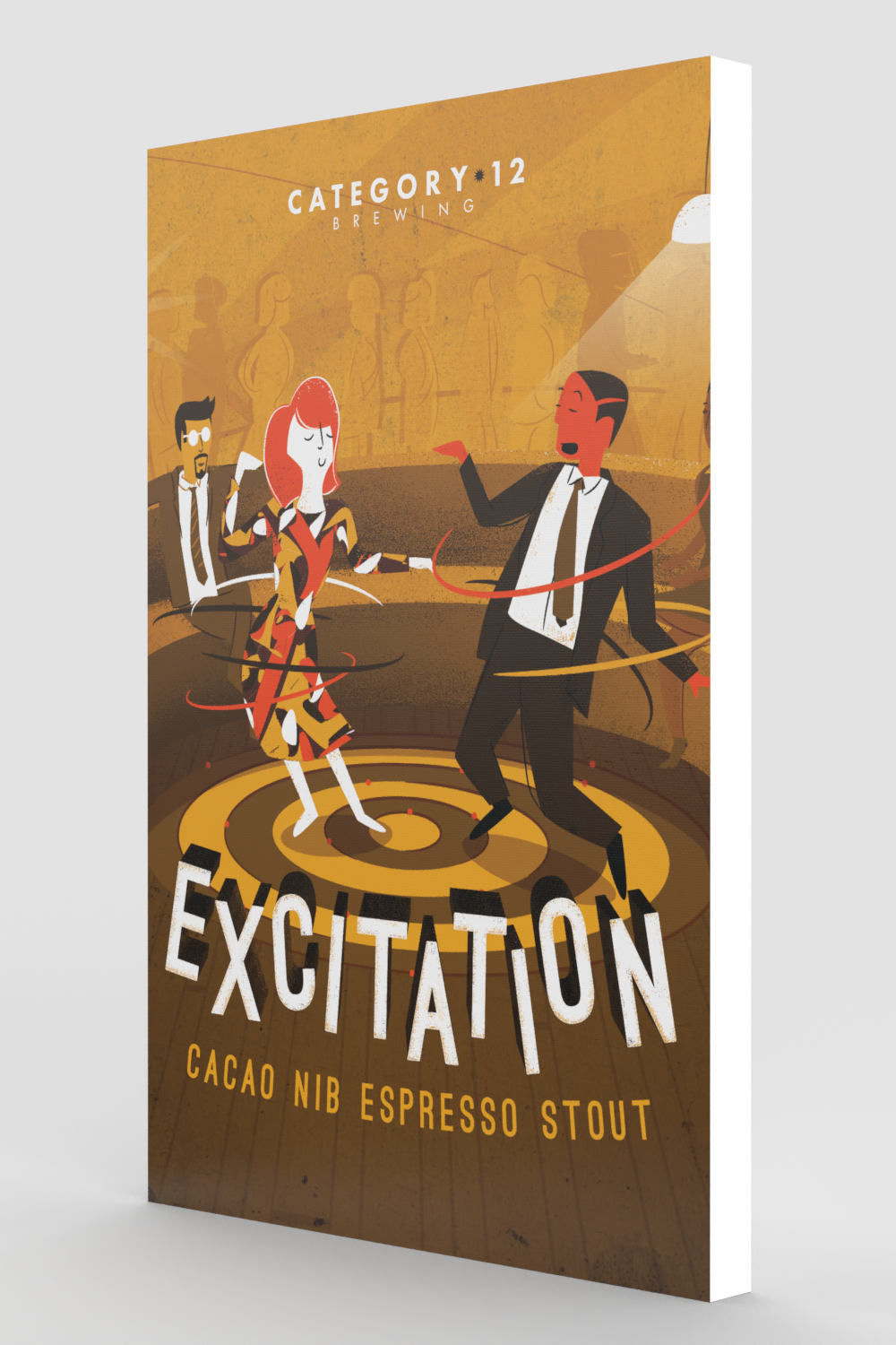 Excitation Label Mounted Canvas – Category 12 Brewing