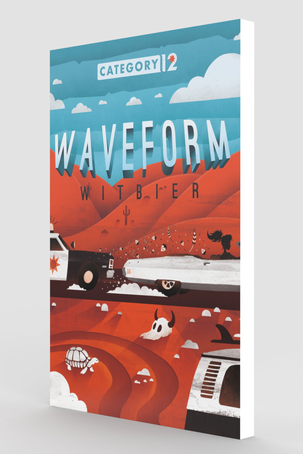 Waveform Label Mounted Canvas – Category 12 Brewing
